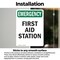 Signmission First Aid Station, 7 in W x Rectangle, Vinyl Decal OS-2PACK-EM-D-710-V-10496 - alternate 5